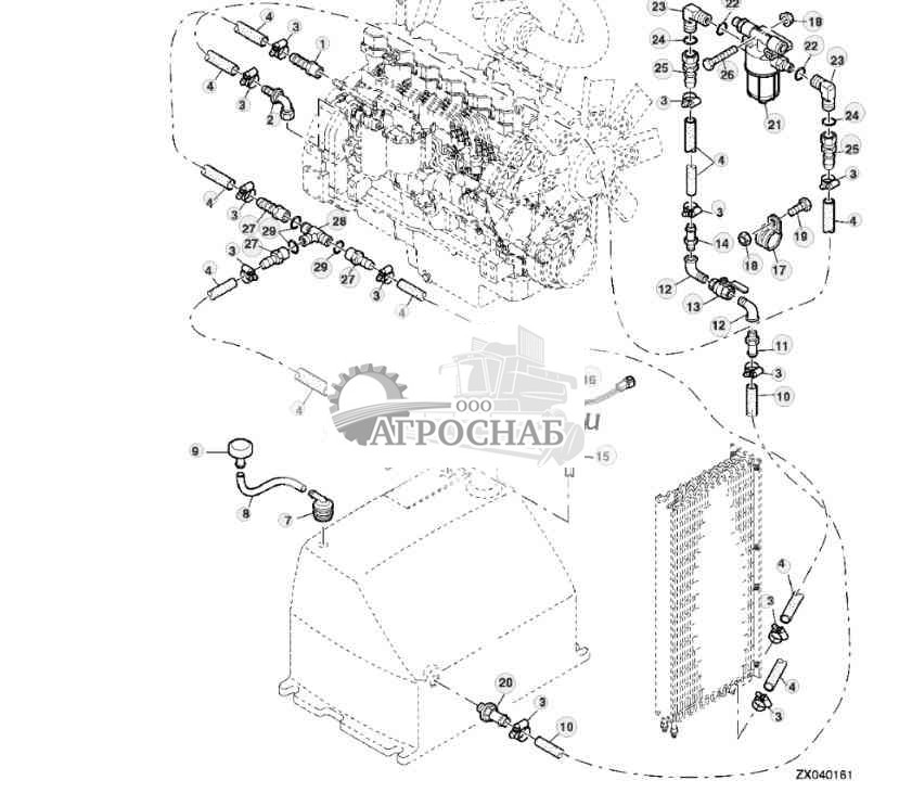 FUEL SYSTEM COMPONENTS (700 LITER) WITHOUT EXHAUST GAS RECIRCULATION 
